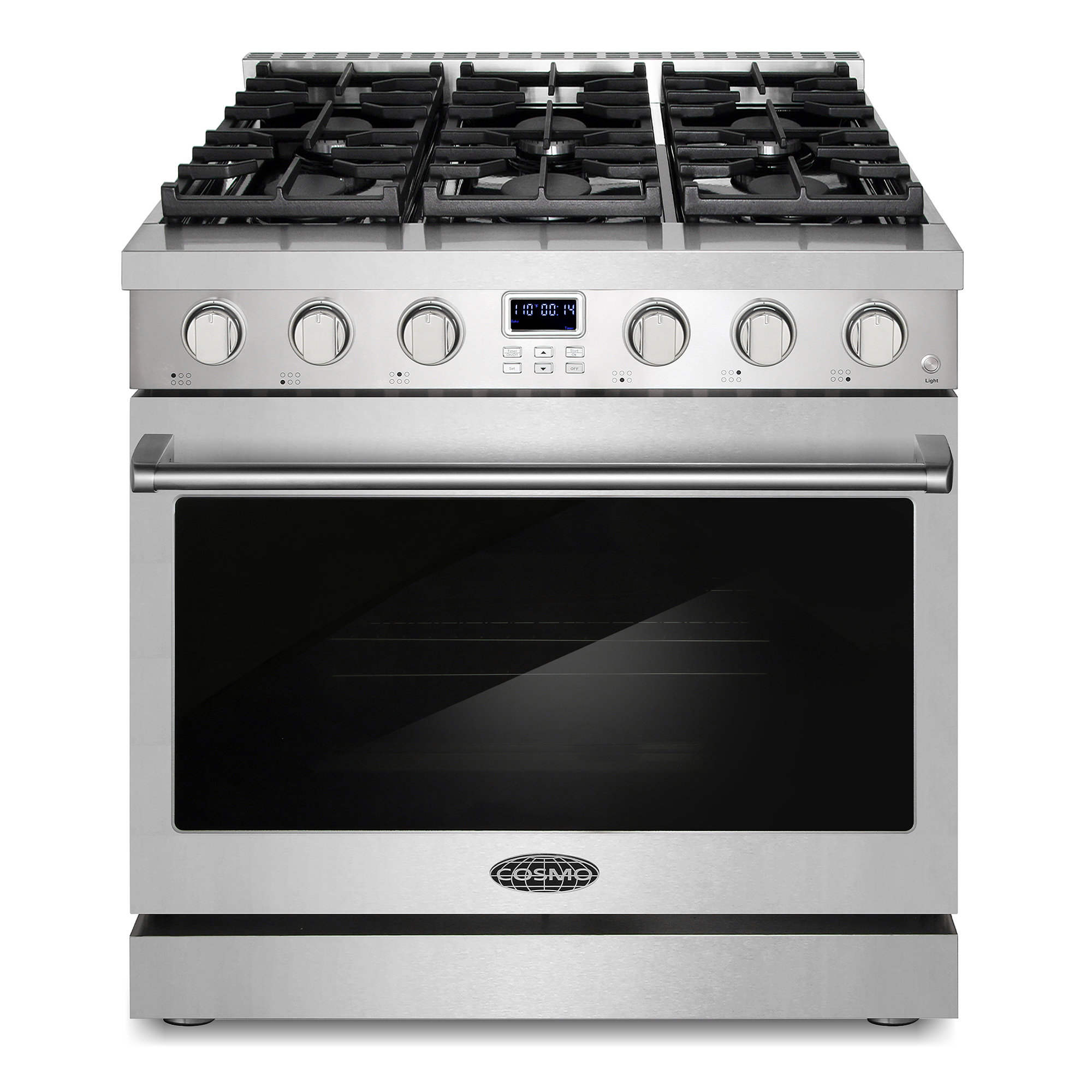 Cosmo 36 in. Lumin Collection 6.1 cu. ft. Gas Range with 6 Sealed